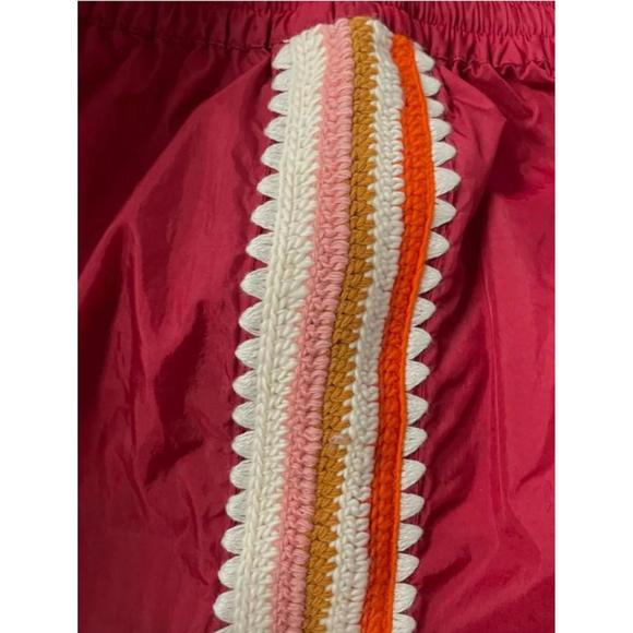 NEW SEA avery crochet edge shorts in red - Picture 4 of 5